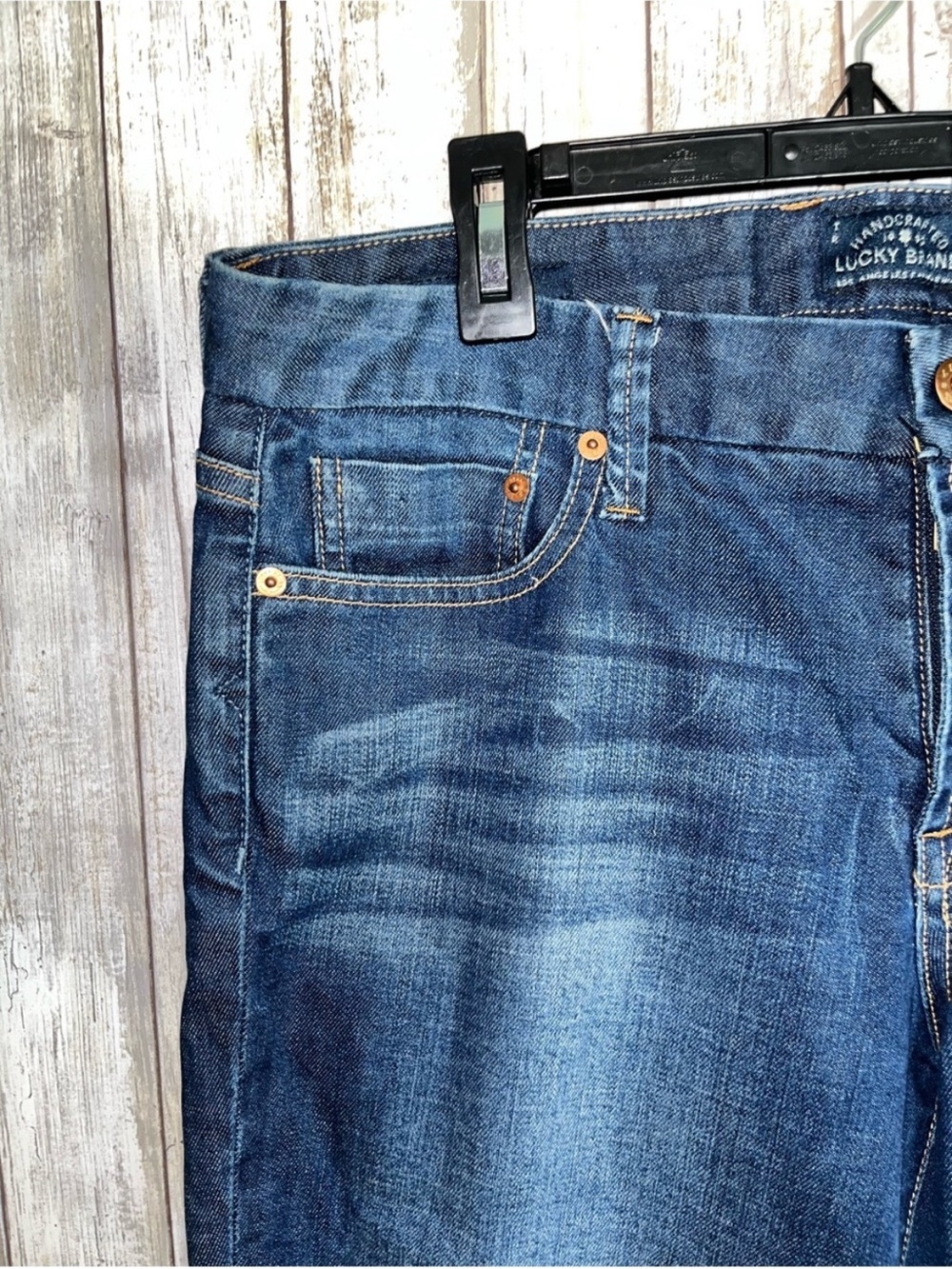 Lucky Brand Sweet Jean Crop Bootcut Jeans 10/30 Dark Wash Stretch Denim - Picture 3 of 6